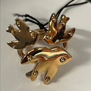 Marc By Marc Jacobs Gold Triple Bird Ring